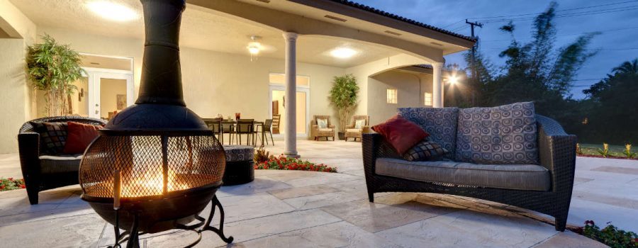 Beautiful concrete patio outdoor shot - Concrete Patio Services - St Petersburg FL - Professional Concrete Services